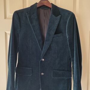 Bonobos Men's Dark Green Velvet Blazer